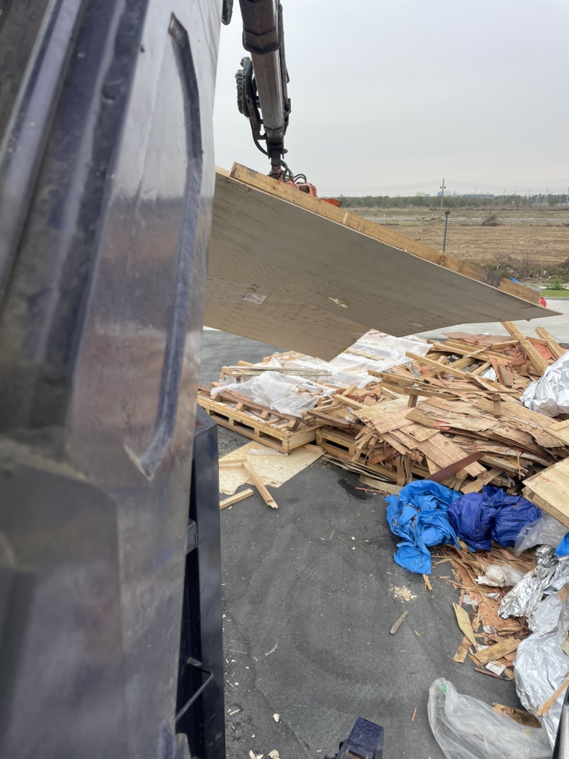 嘉義大型木材清運