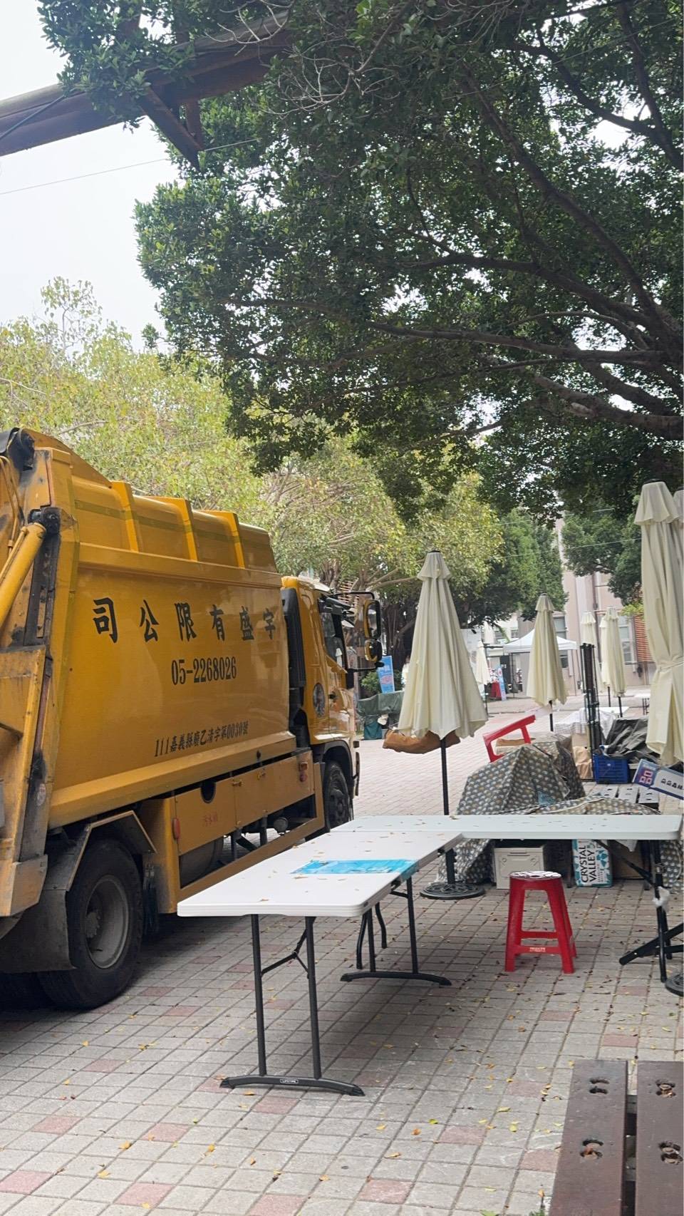 嘉義文創園區市集垃圾清運